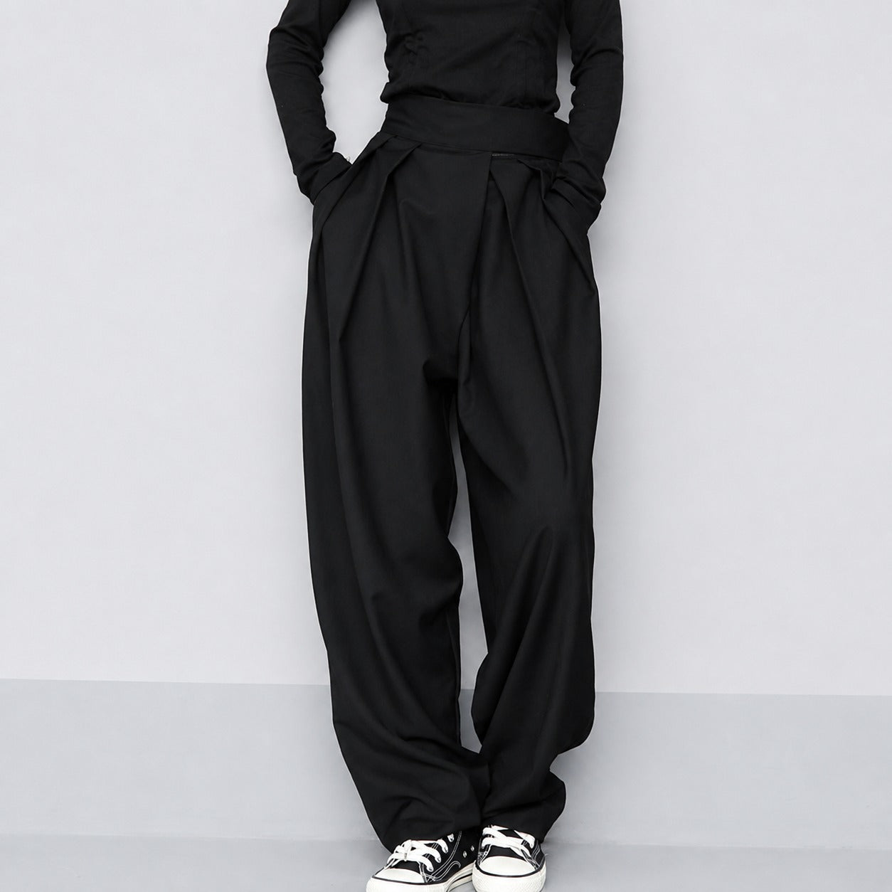 Marisa - Pantalon large à fermeture velcro