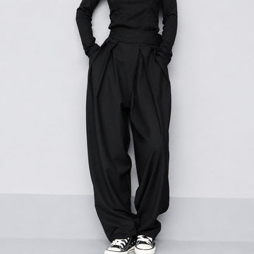 Marisa - Pantalon large à fermeture velcro