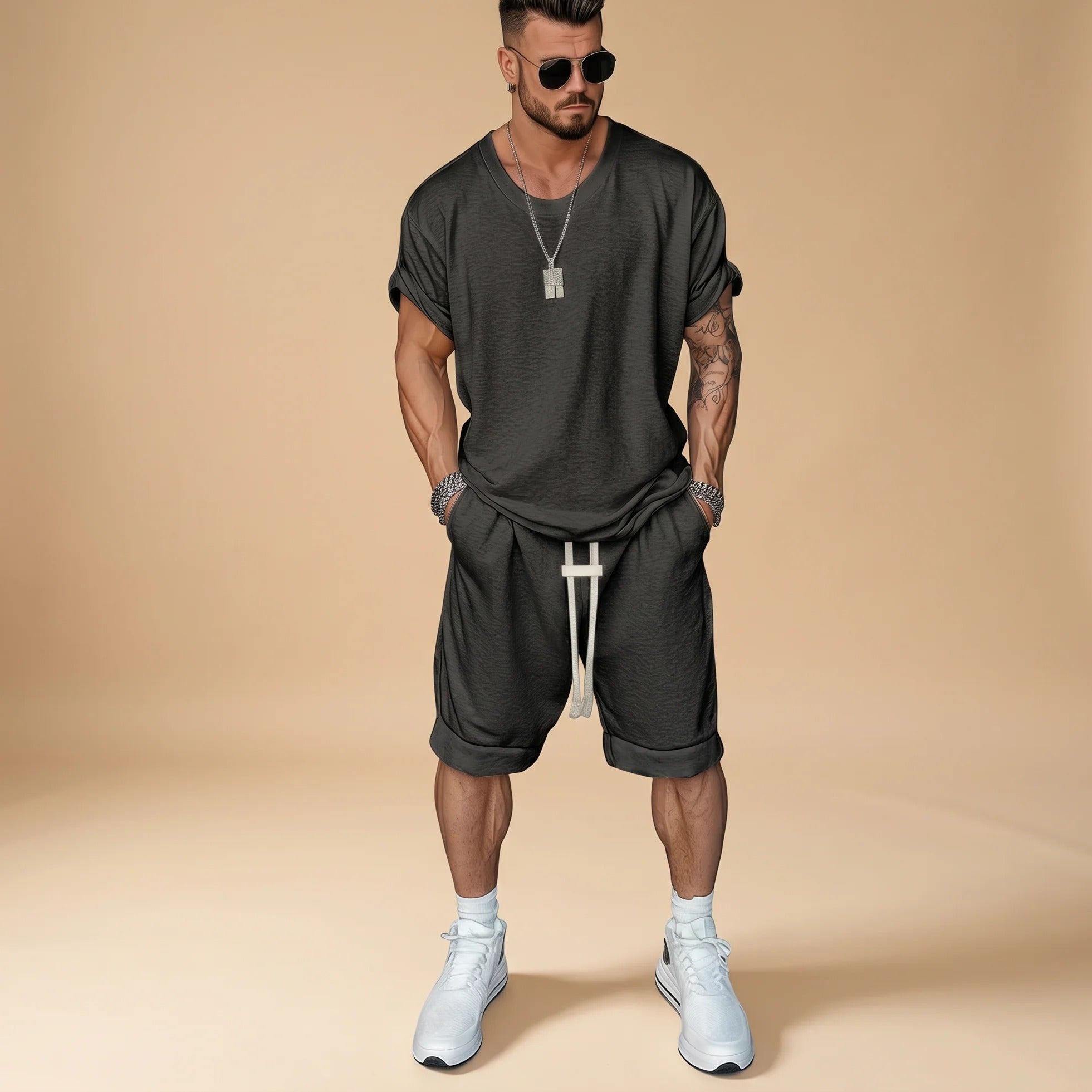 Alan - Ensemble Chemise et Shorts Relax