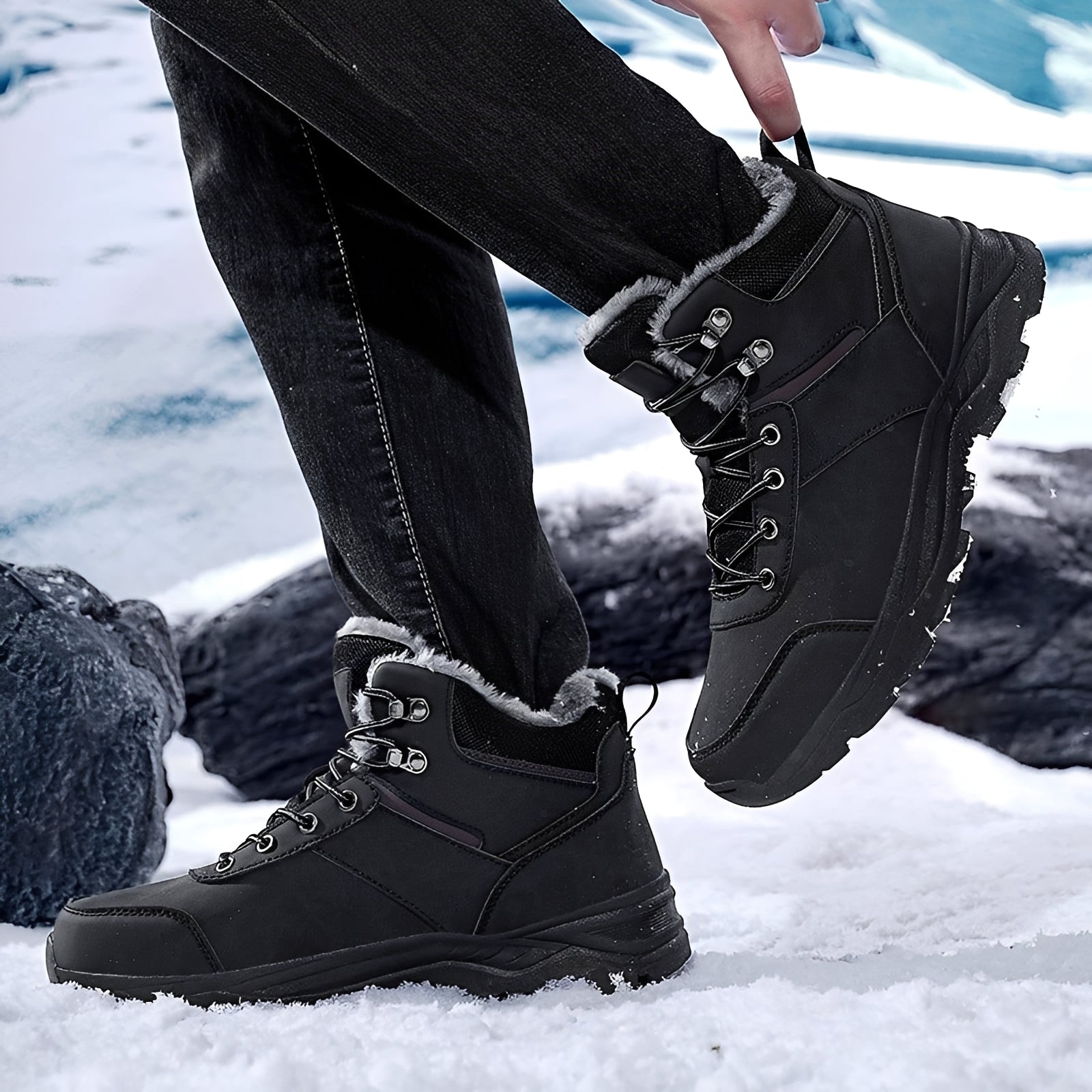 Franklin - Bottes d'hiver pour hommes, chaudes pour l'extérieur