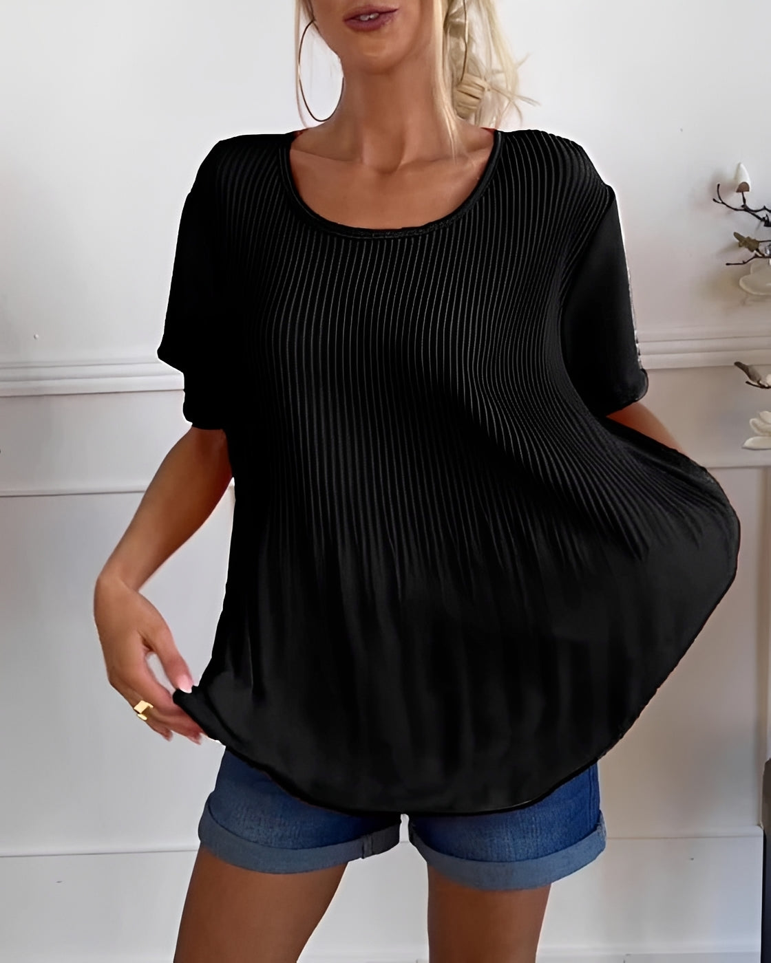 Faye - Blouse Plissée Décontractée