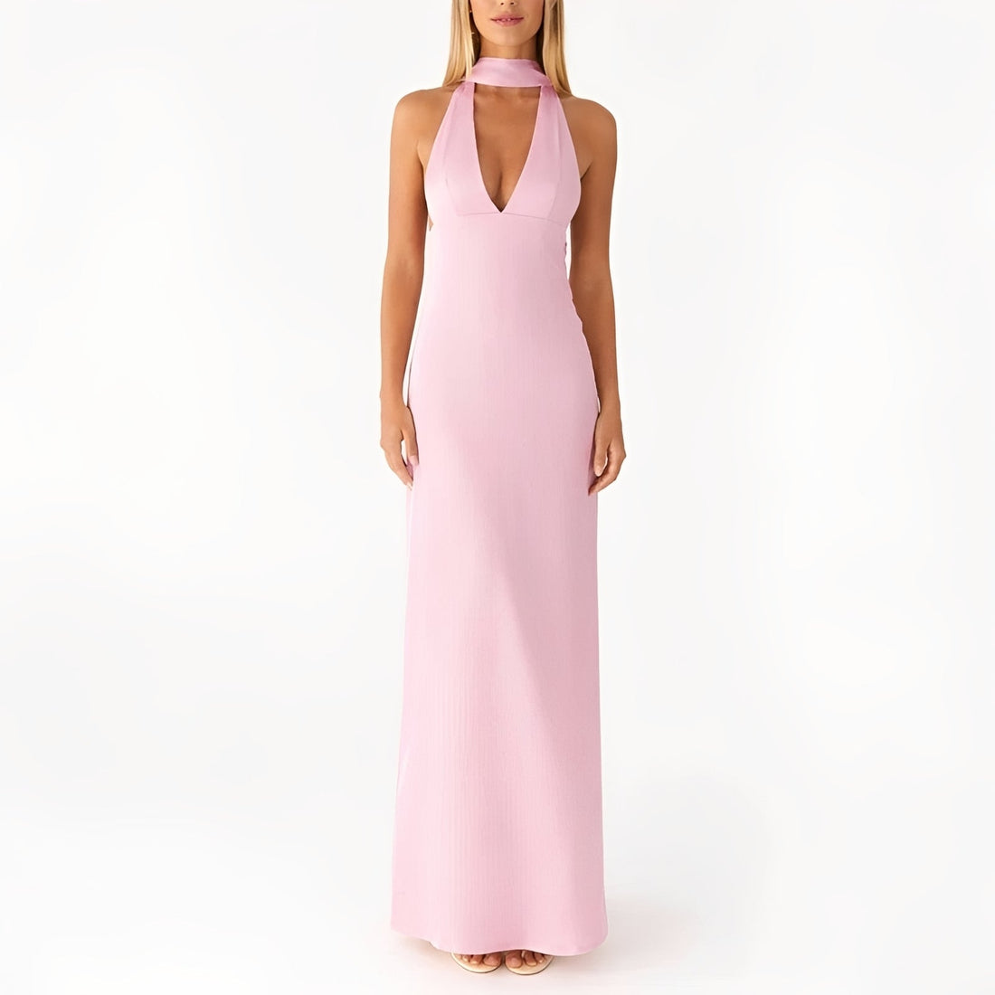 Amelie - Robe Maxi à Col Halter