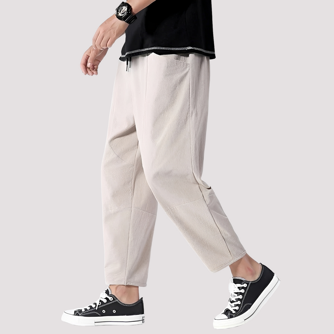 Hodges - Pantalon Court Ample et Élégant