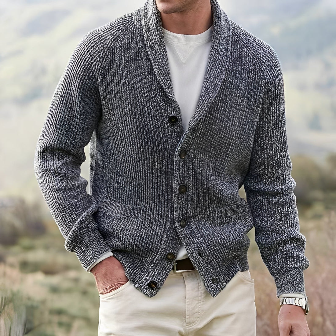 Winton - Cardigan classique pour hommes