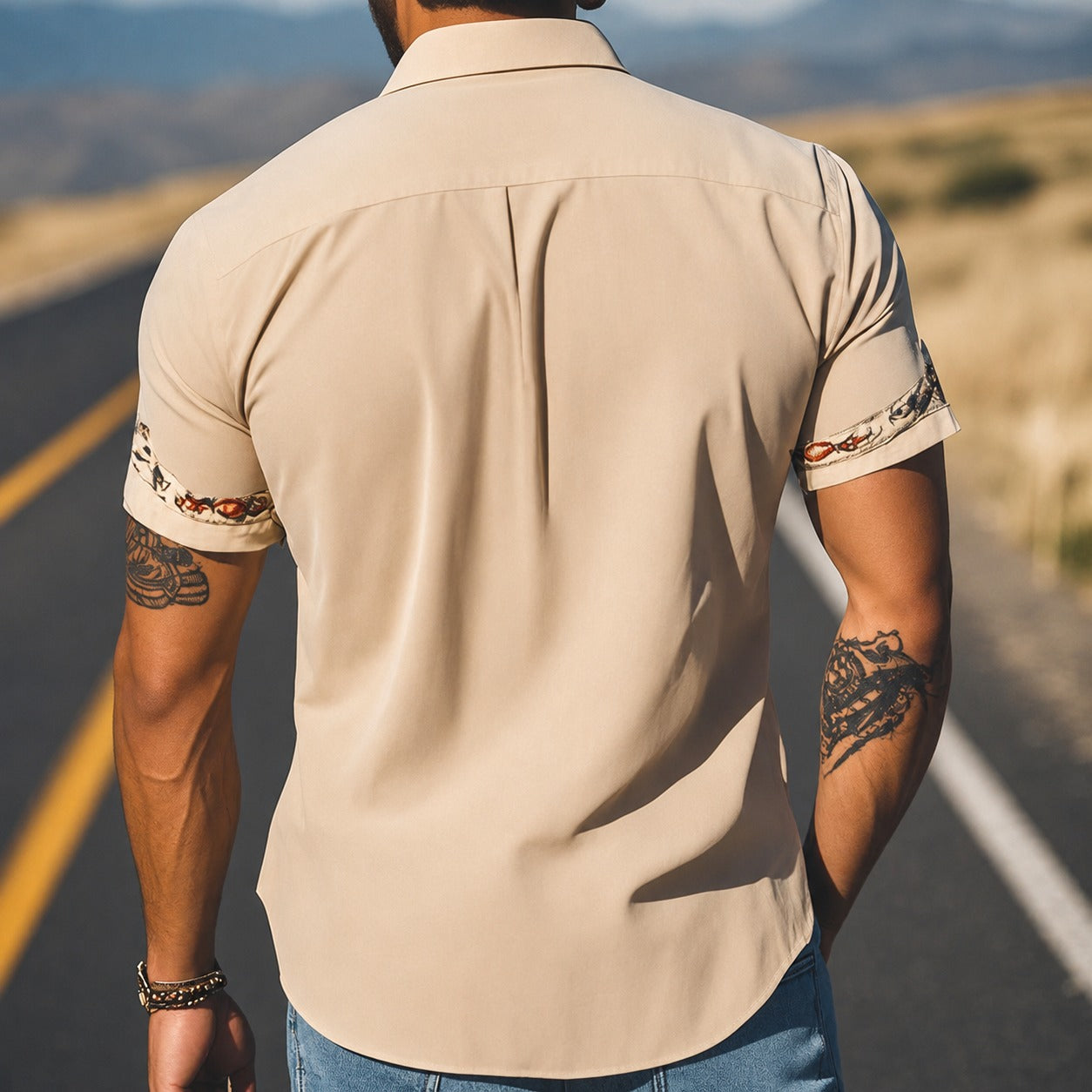 Marvin - Chemise traditionnelle décorée