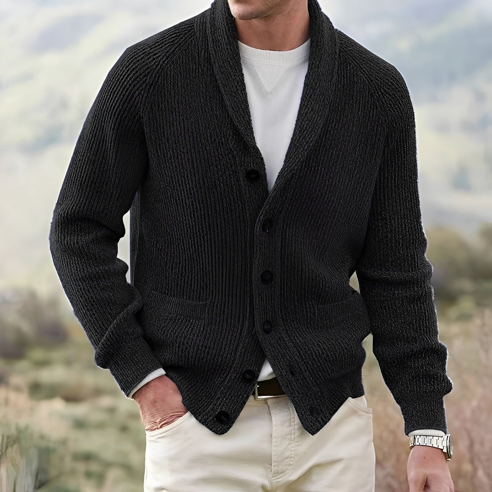 Winton - Cardigan classique pour hommes