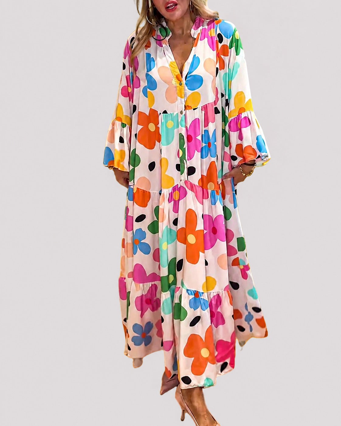 Alana - Robe Colorée Ample