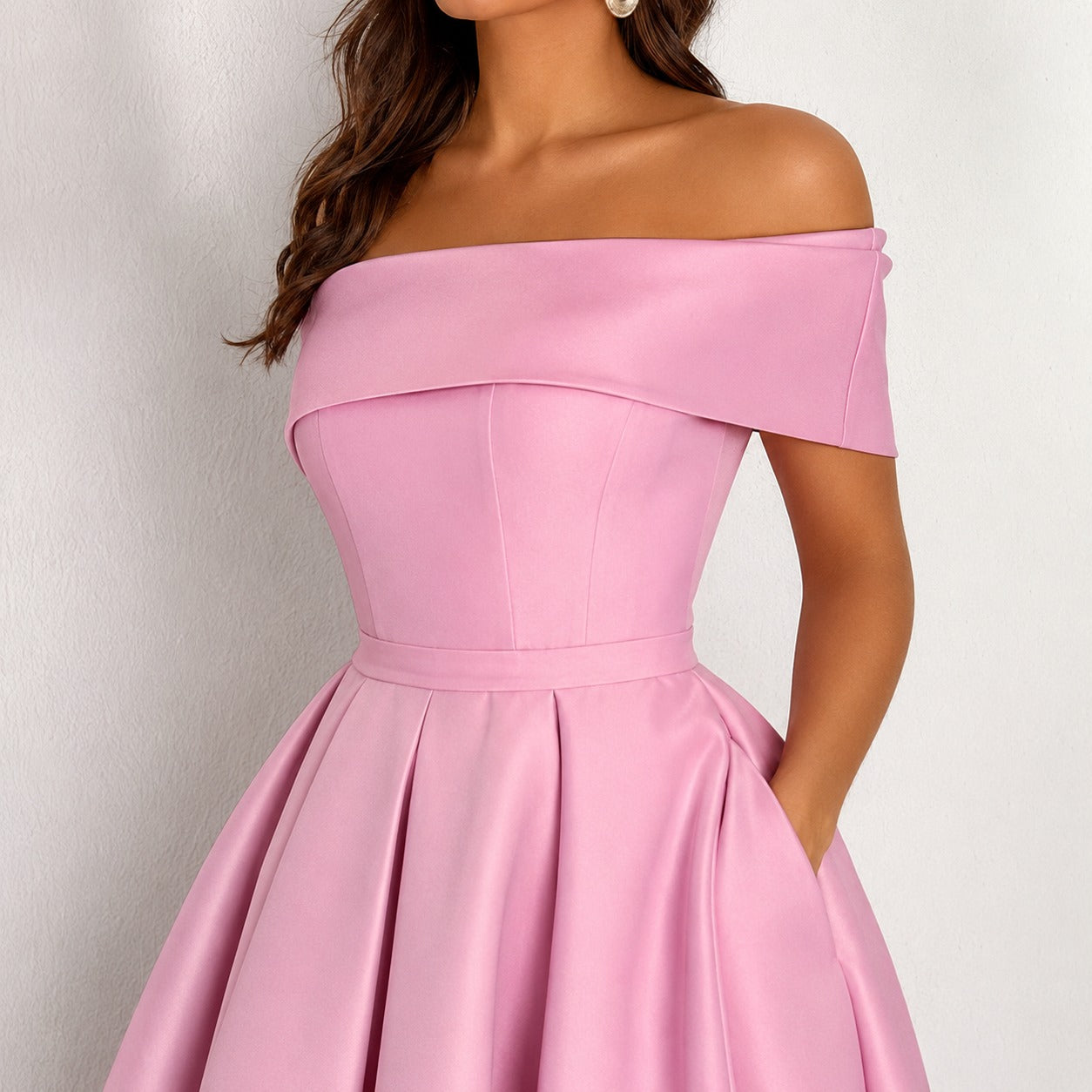Erika - Robe Chic Aux Épaules Dénudées