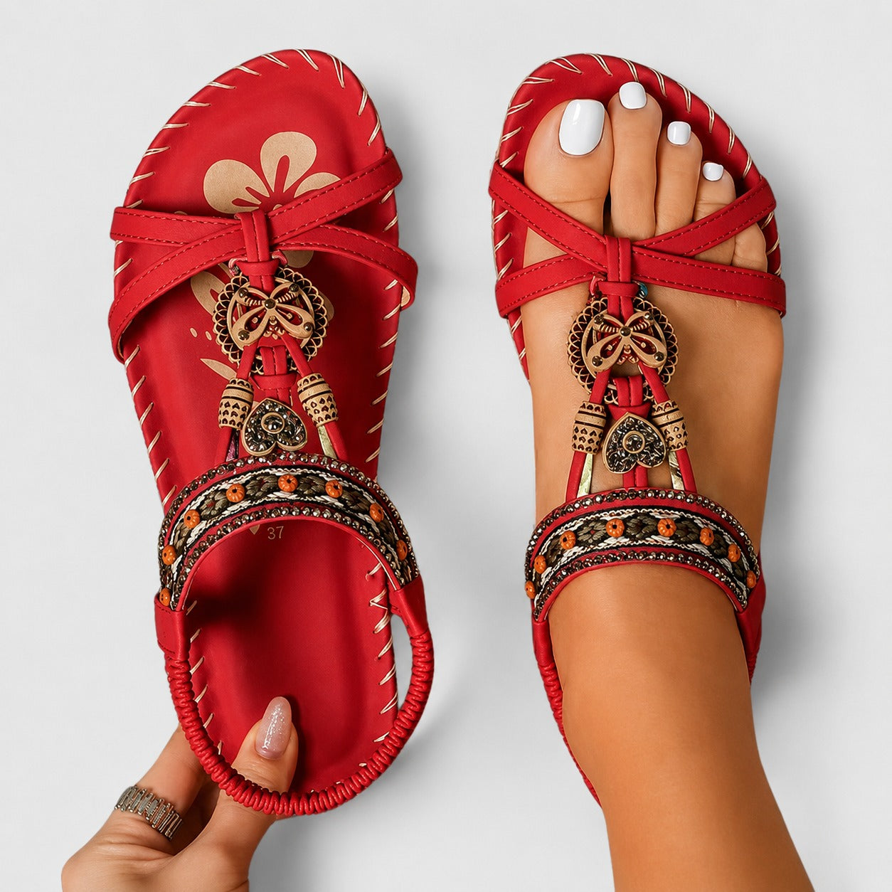 Eleanor - Sandales Élégantes avec Strass