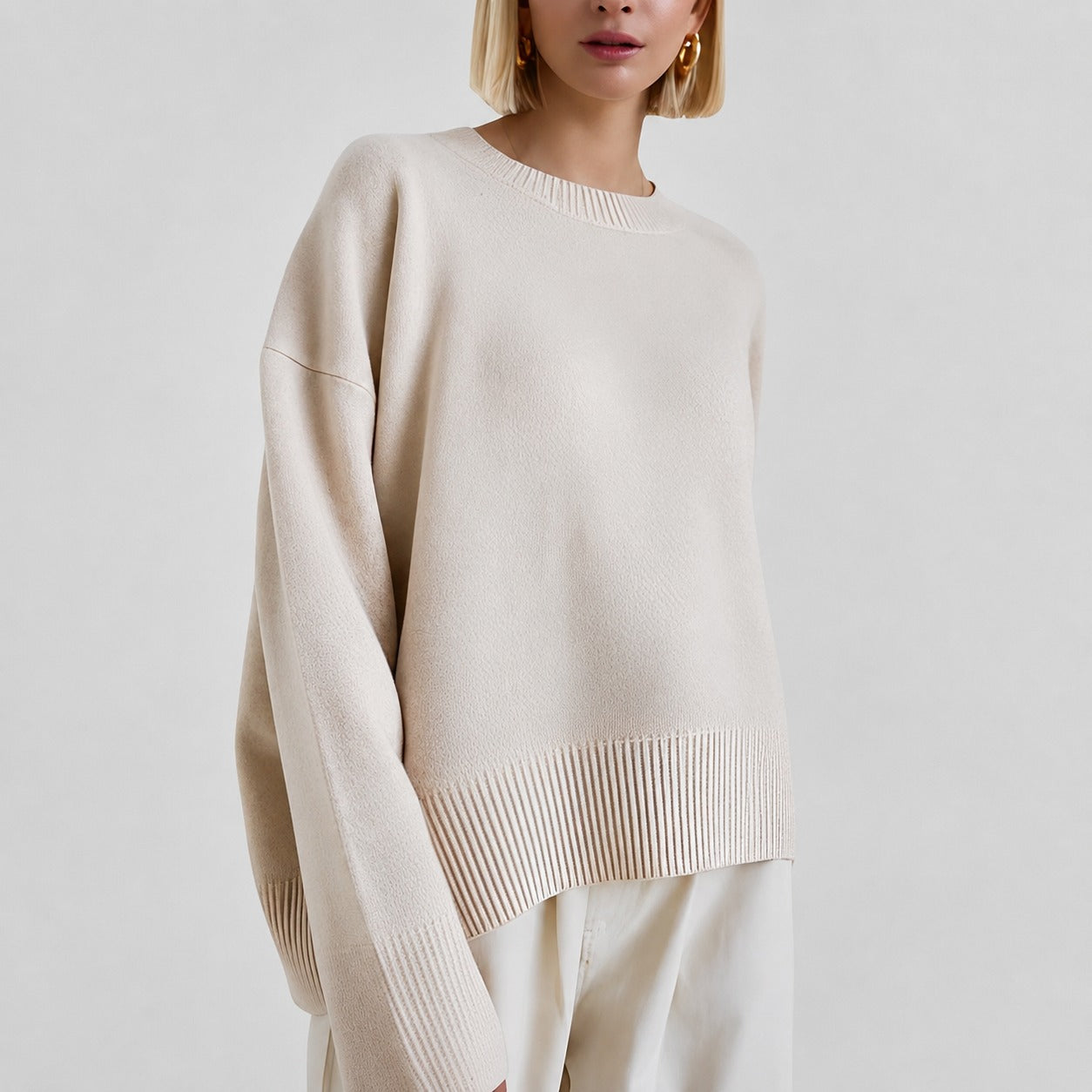 Pamella - Pull oversize à la mode pour femmes
