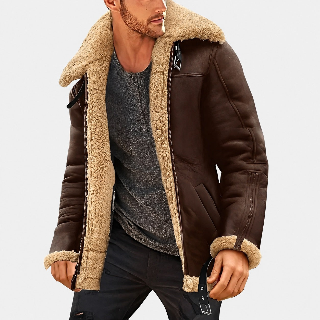 Jeffrey - Veste élégante pour hommes avec doublure chaude