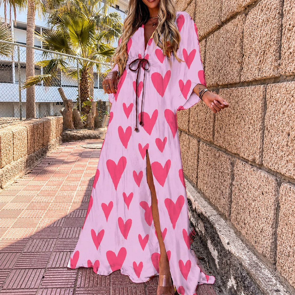 Janice - Robe longue chic et colorée