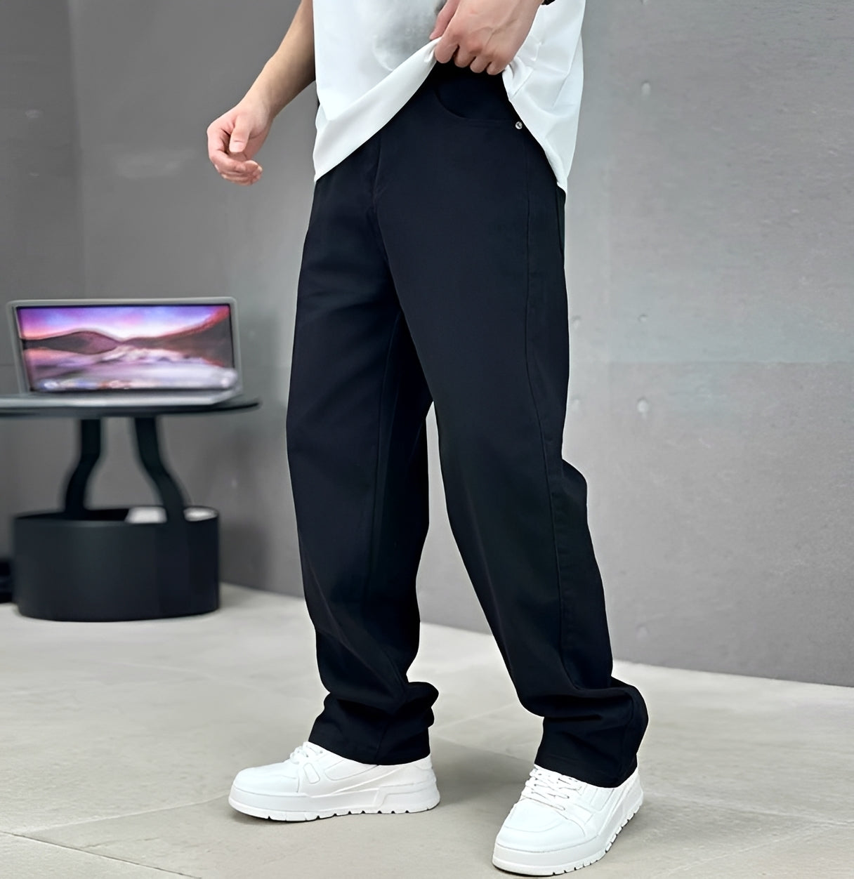 Garza - Jeans Détendu à Coupe Droite