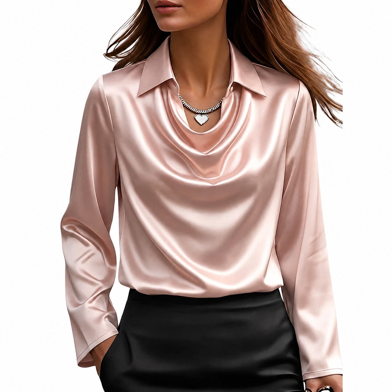 Dionne - Blouse élégante à manches longues pour femmes