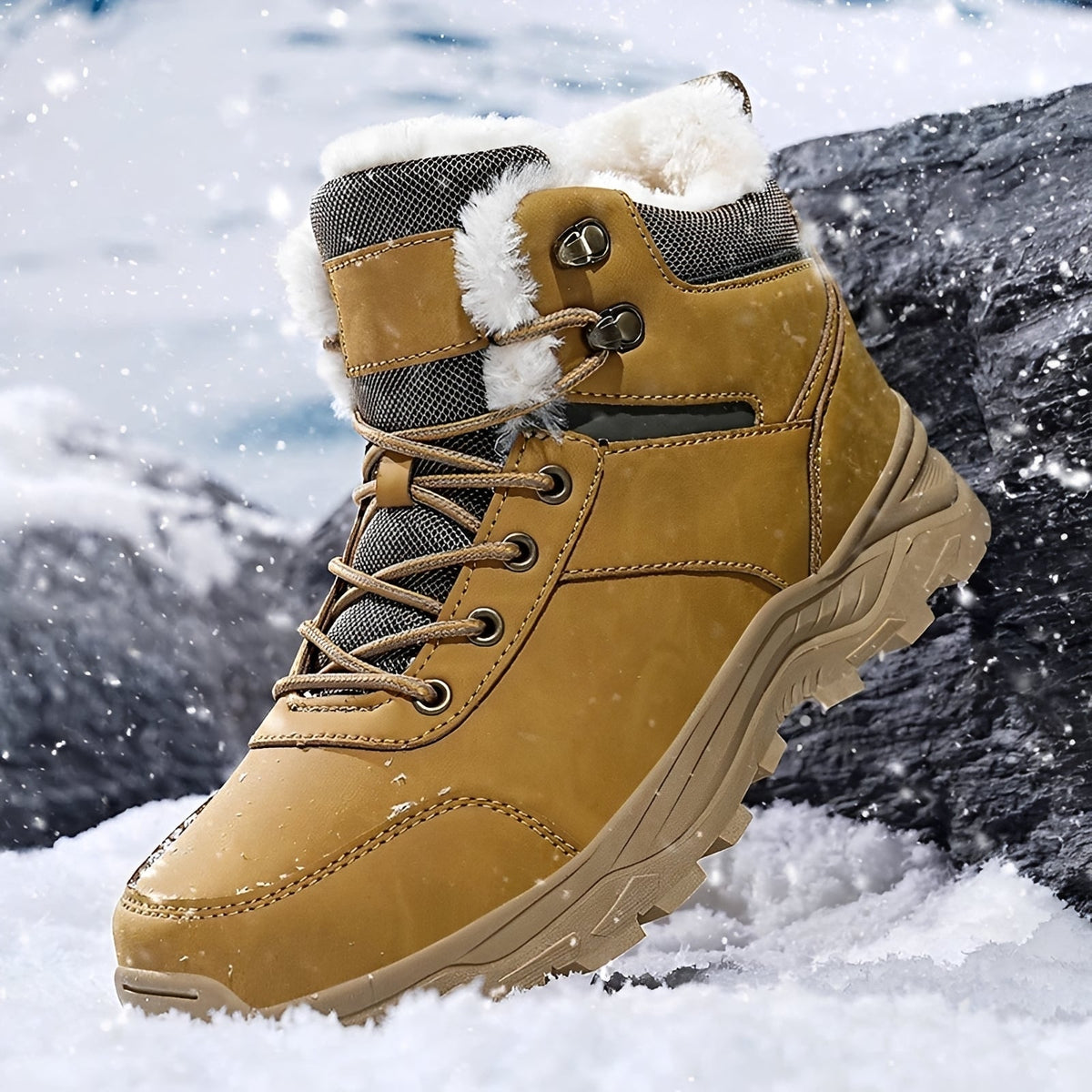 Franklin - Bottes hivernales masculines pour dehors, chaudes