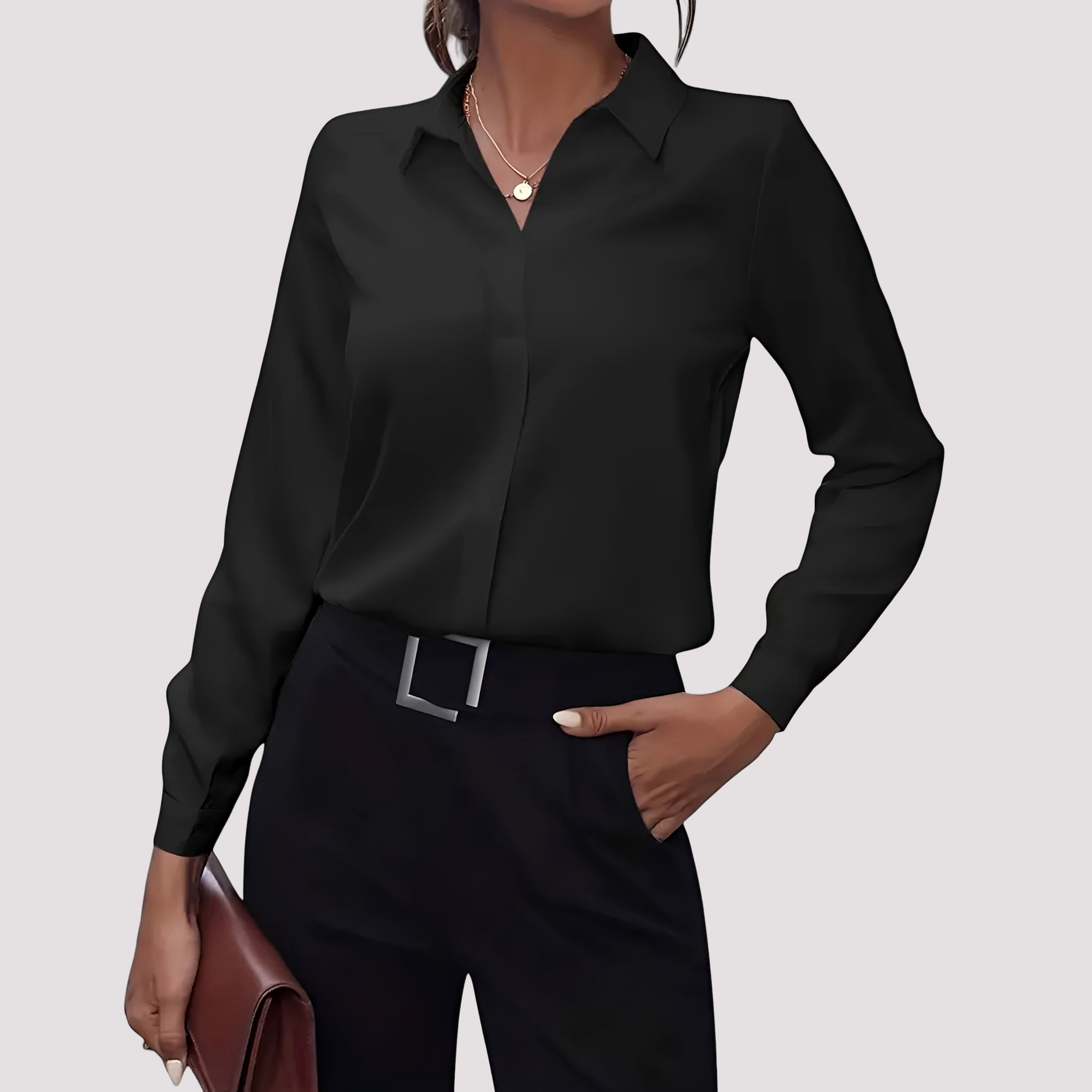 Alisa - Chemisier Chic à Boutons