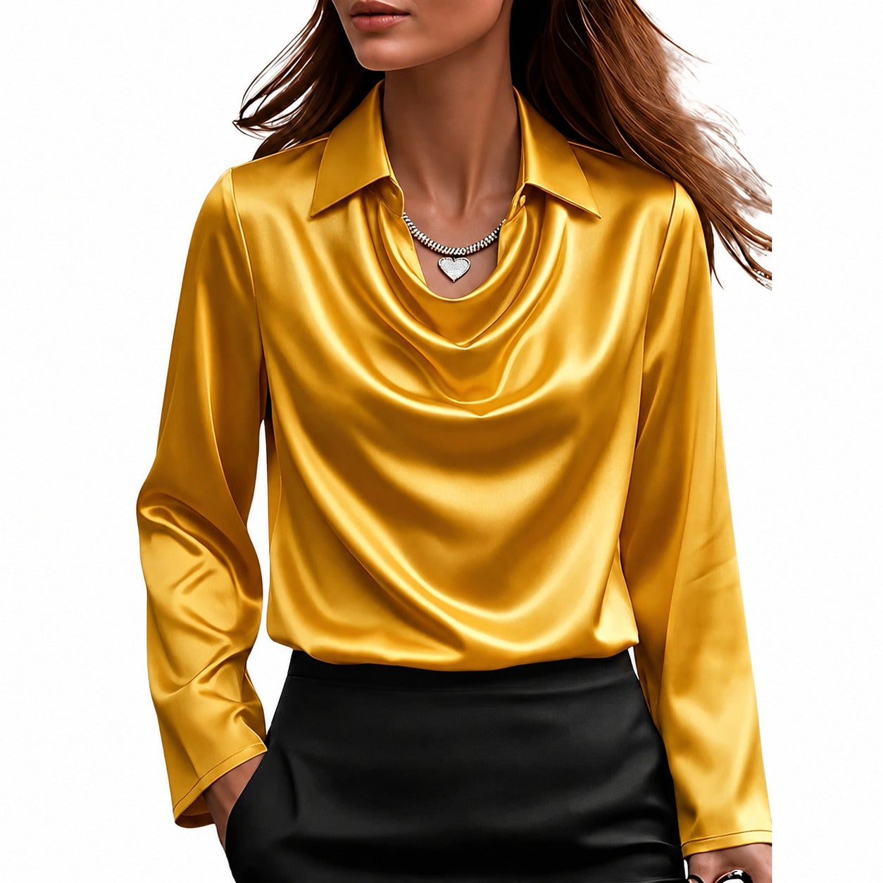 Dionne - Blouse élégante à manches longues pour femmes