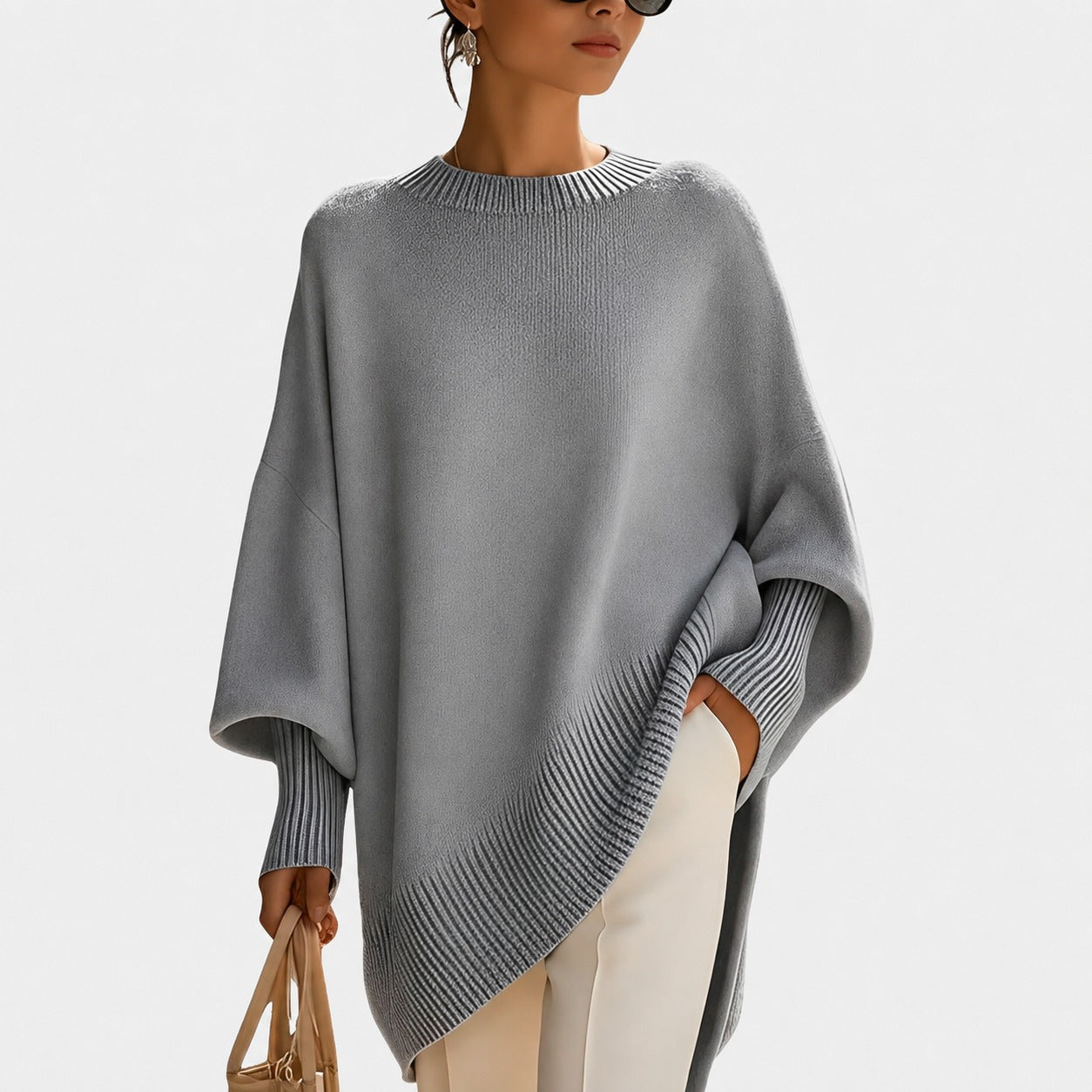 Pamella - Pull oversize à la mode pour femmes