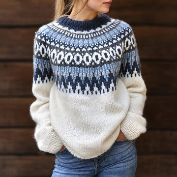 Estelle - Pull chaud au style nordique