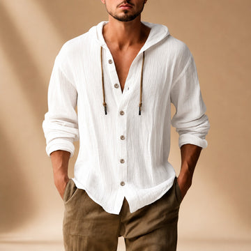 Kayne - Chemise Large avec Capuche et Manches Longues
