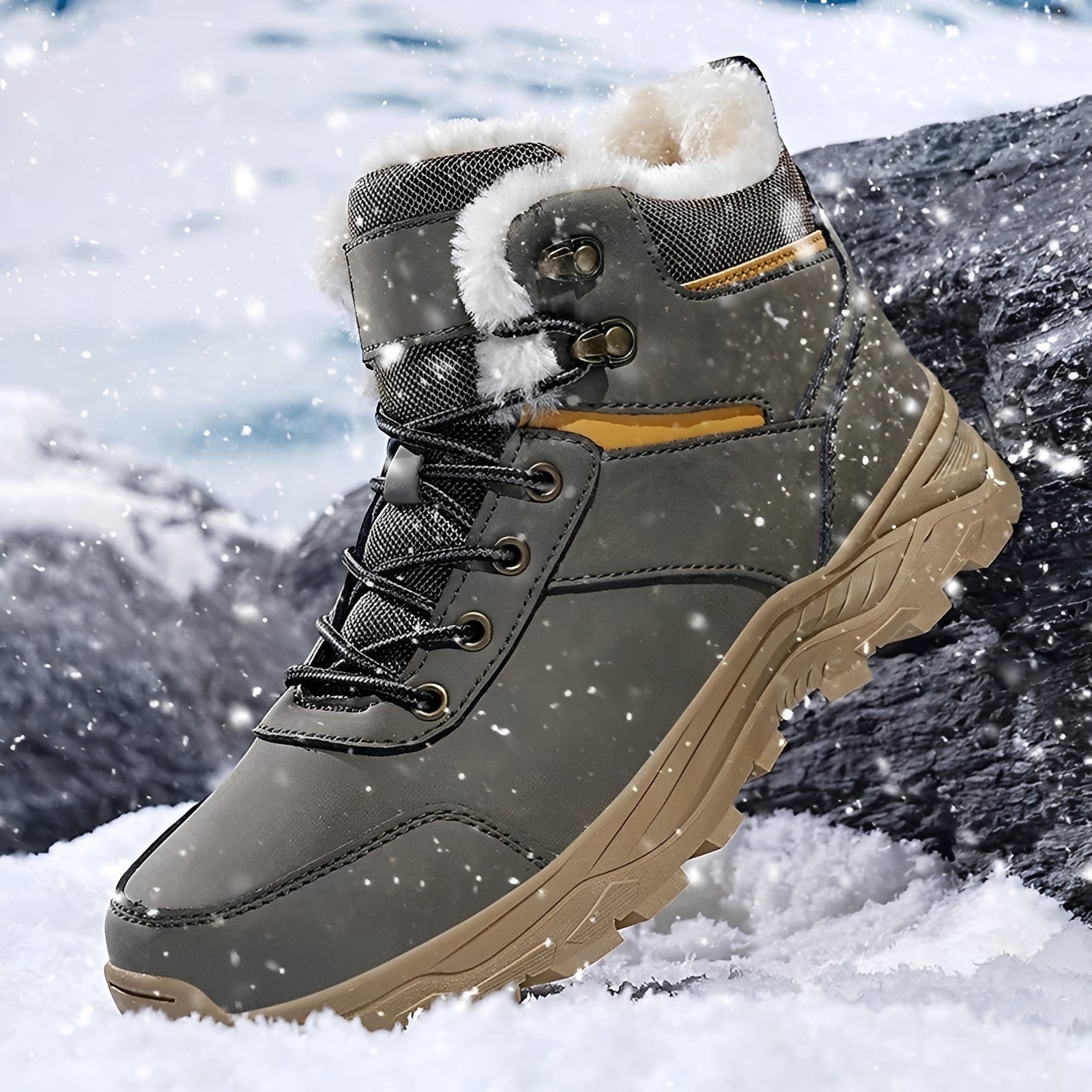 Franklin - Bottes d'hiver pour hommes, chaudes pour l'extérieur