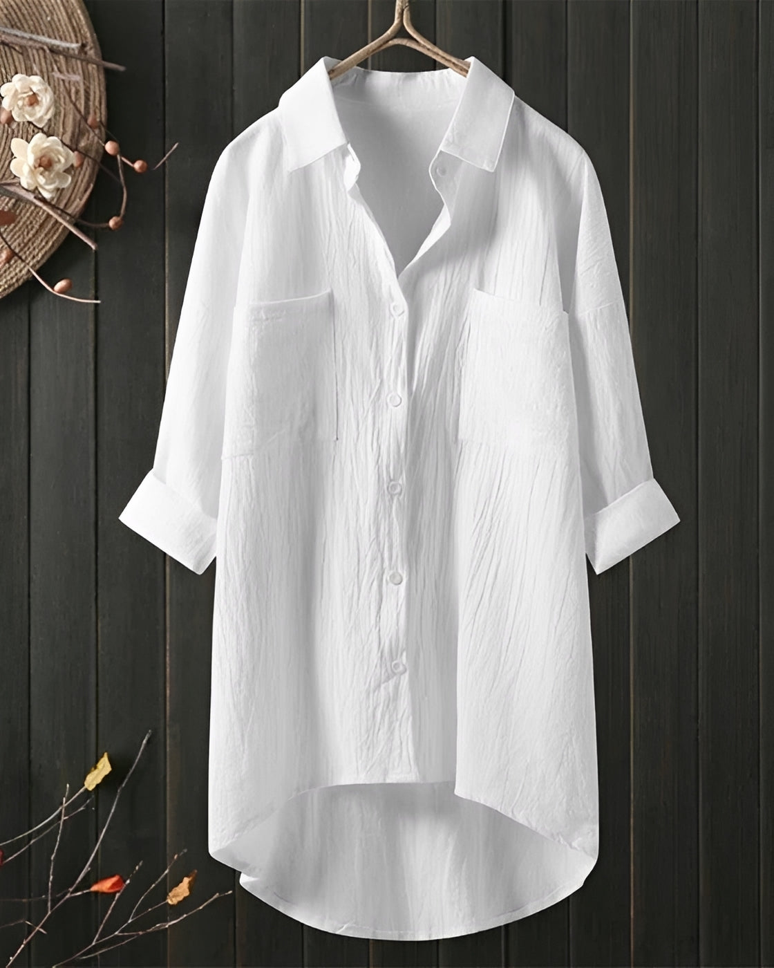 Wilma - Chemise Ample à Manches Longues