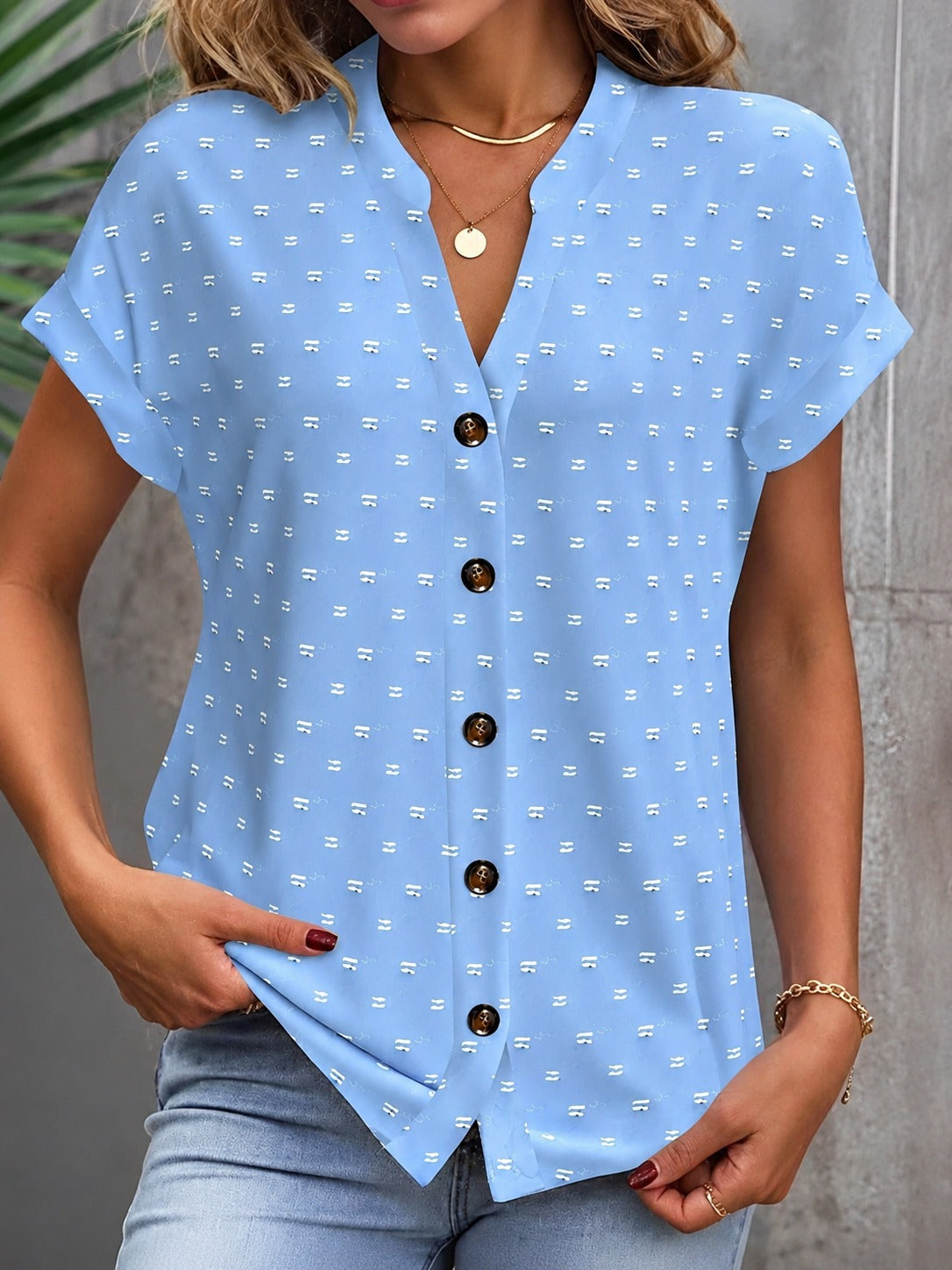 Cardena - Blouse Élégante à Épaules Tombantes