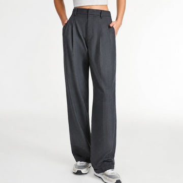 Amira - Pantalon de costume ample à jambes droites