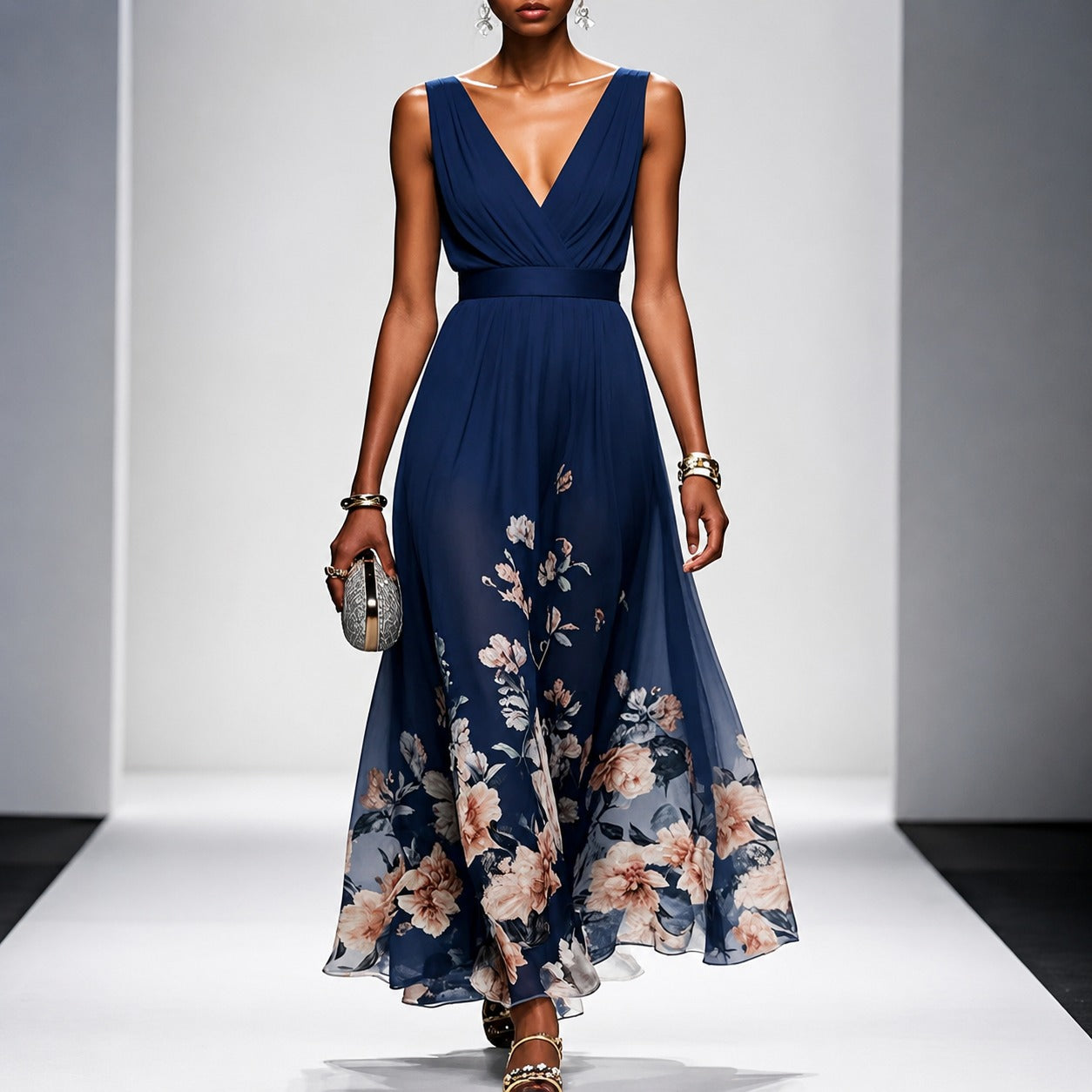 Tanisha - Robe Maxi à Motif Floral