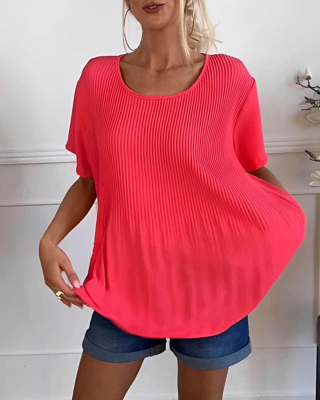 Faye - Blouse Plissée Décontractée