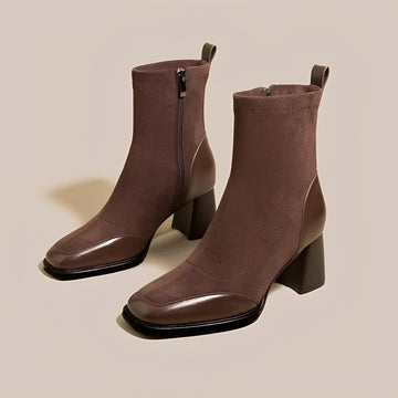 Linda - Bottes à Talons Compensés Décontractées