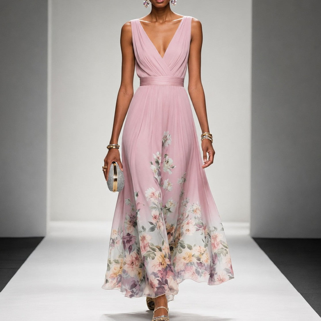 Tanisha - Robe Maxi à Motif Floral