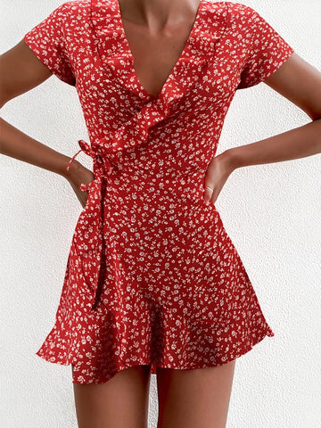 Betsy - Robe Mini Fleurie Élégante
