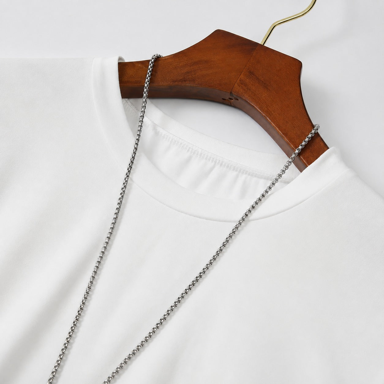 Owen - T-shirt uni décontracté pour hommes
