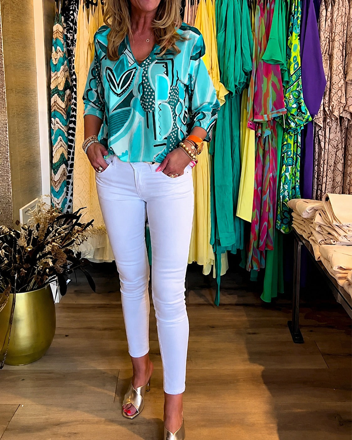 Chaya - Blouse Ample à Manches Longues Élégante