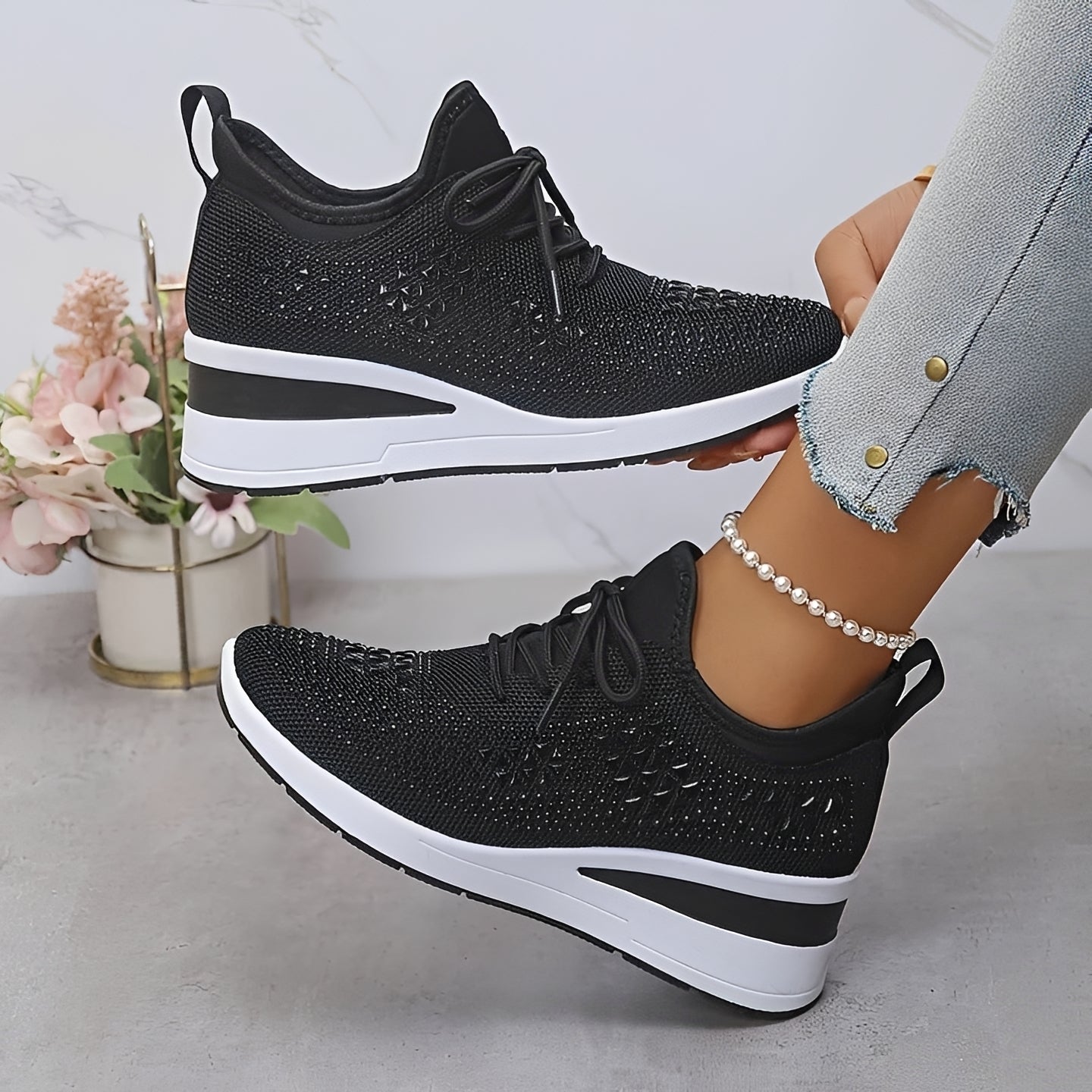 Brenda - Chaussures Compensées Élégantes