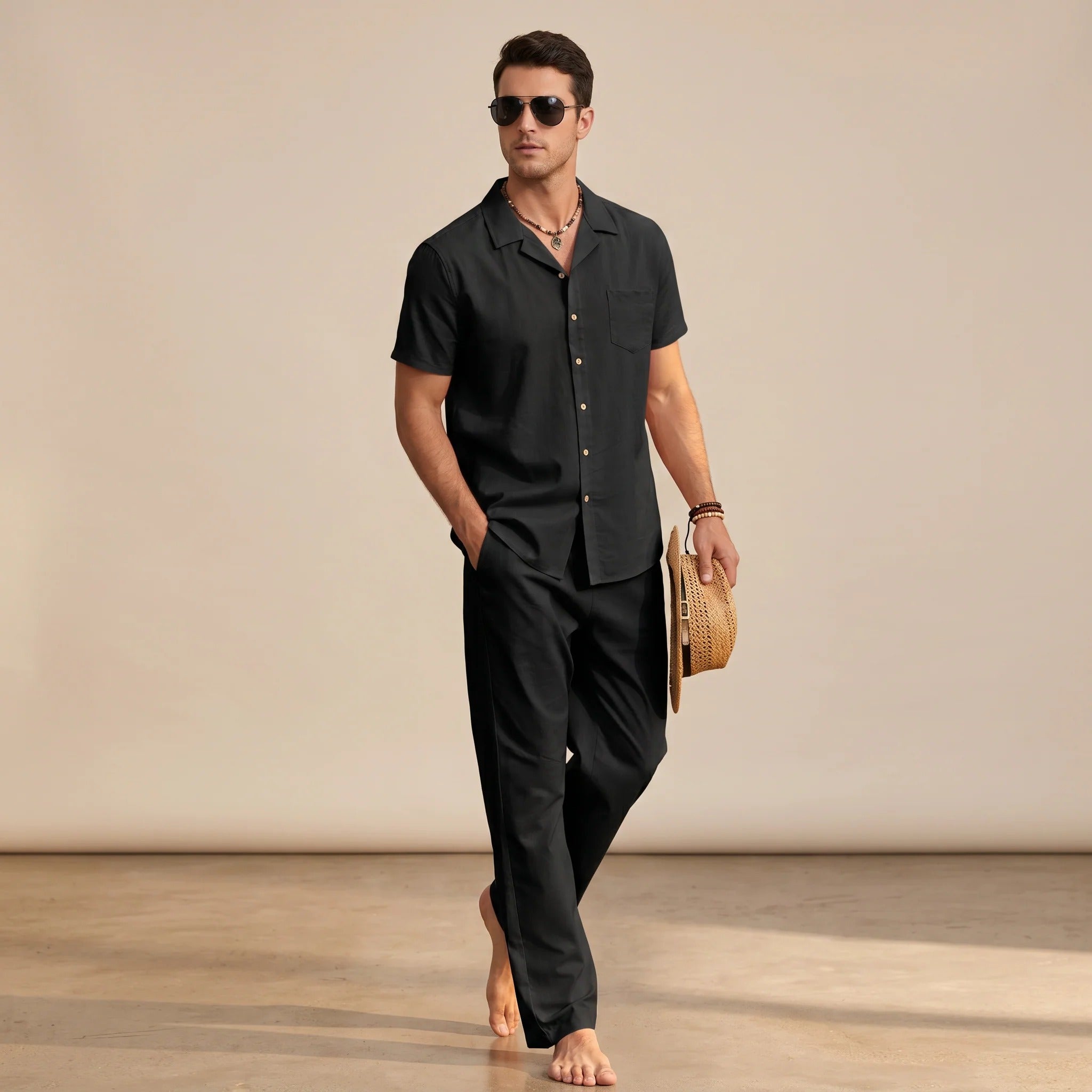 Hampton - Ensemble Chemise Décontractée Confort