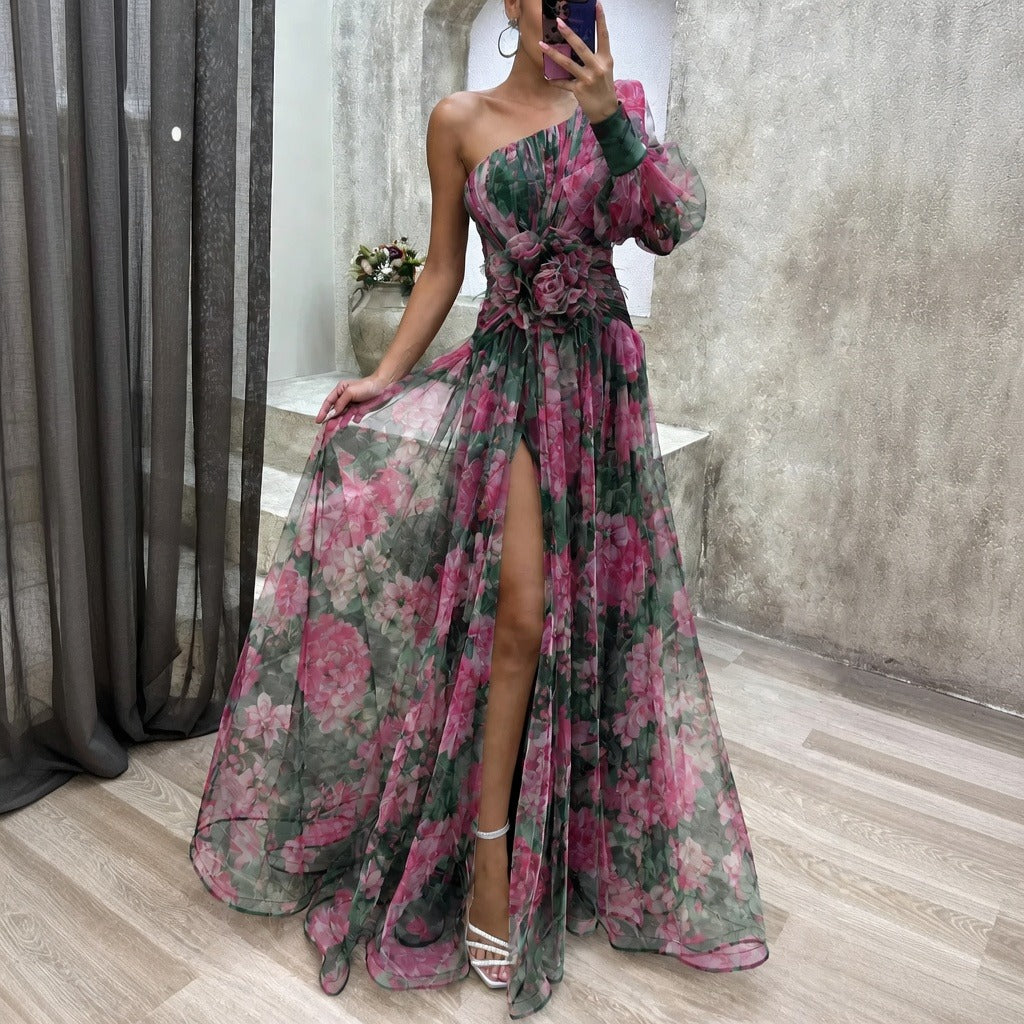 Rowe - Robe Maxi Élégante à Imprimés Floraux