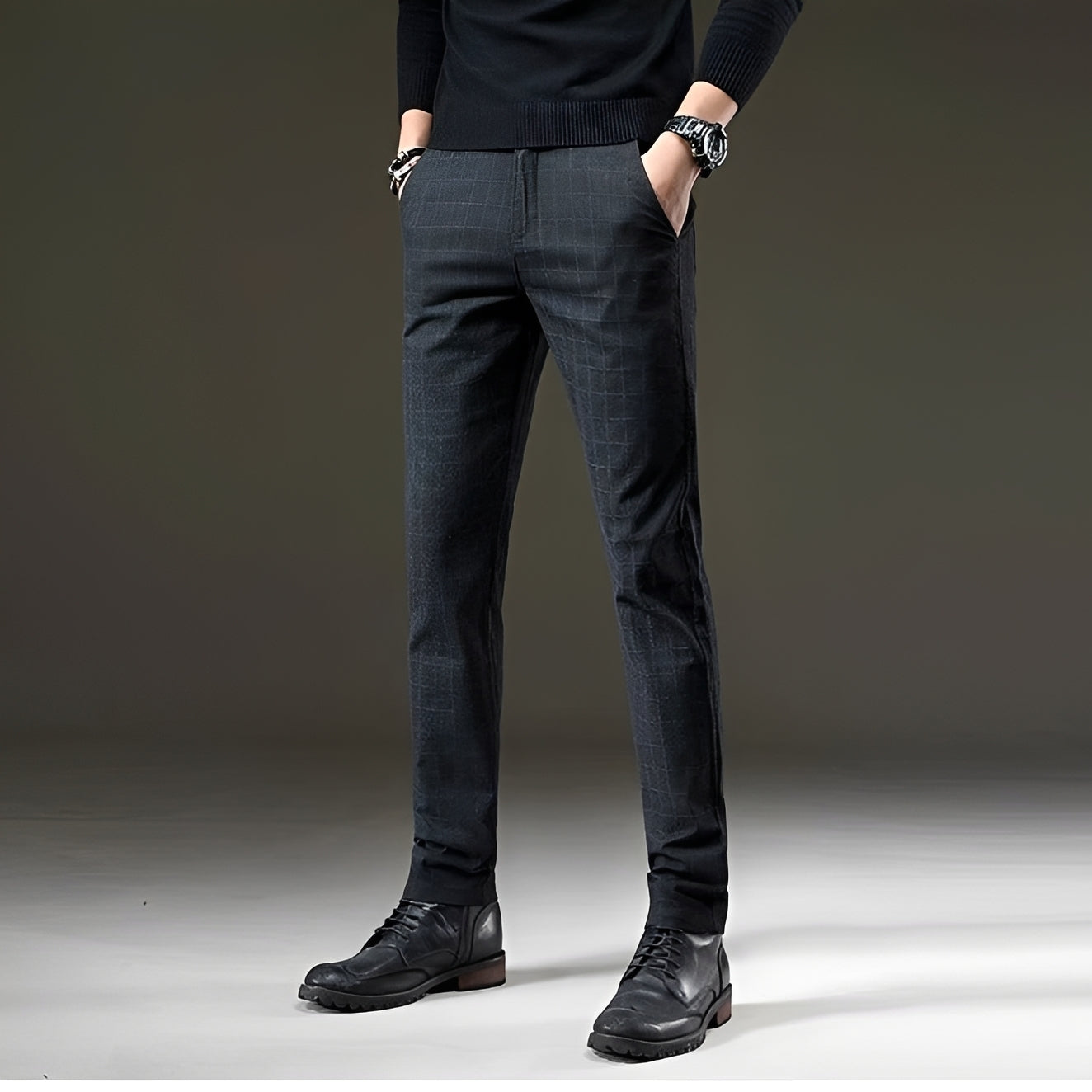 Kristian - Pantalon Chic à Carreaux