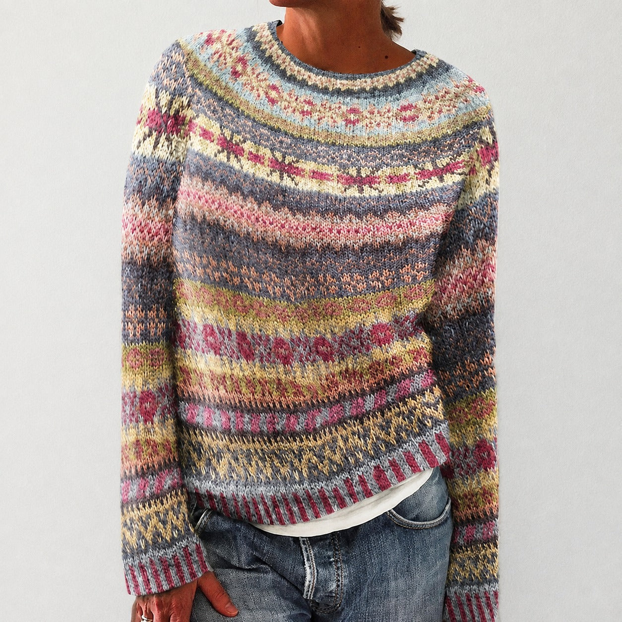 Olivia - Pull élégant avec motif