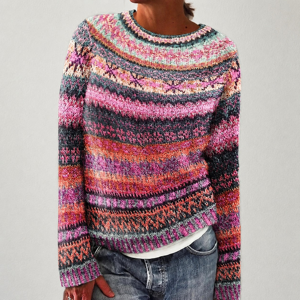 Olivia - Pull élégant avec motif