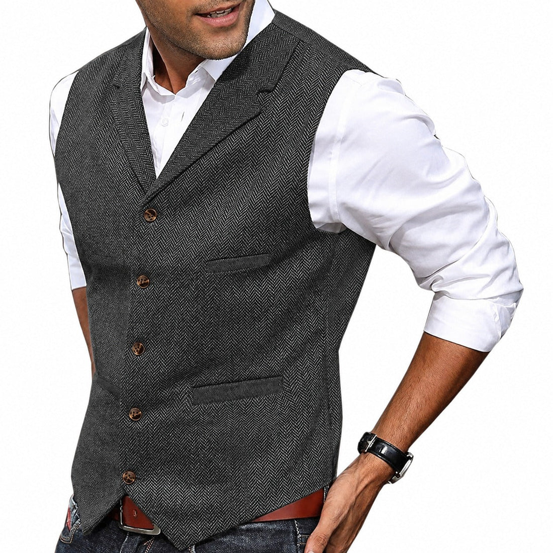 Jonas - Gilet classique, formel, traditionnel