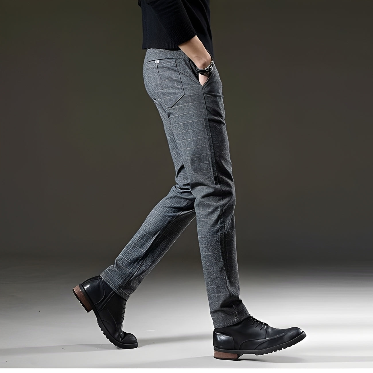 Kristian - Pantalon Chic à Carreaux