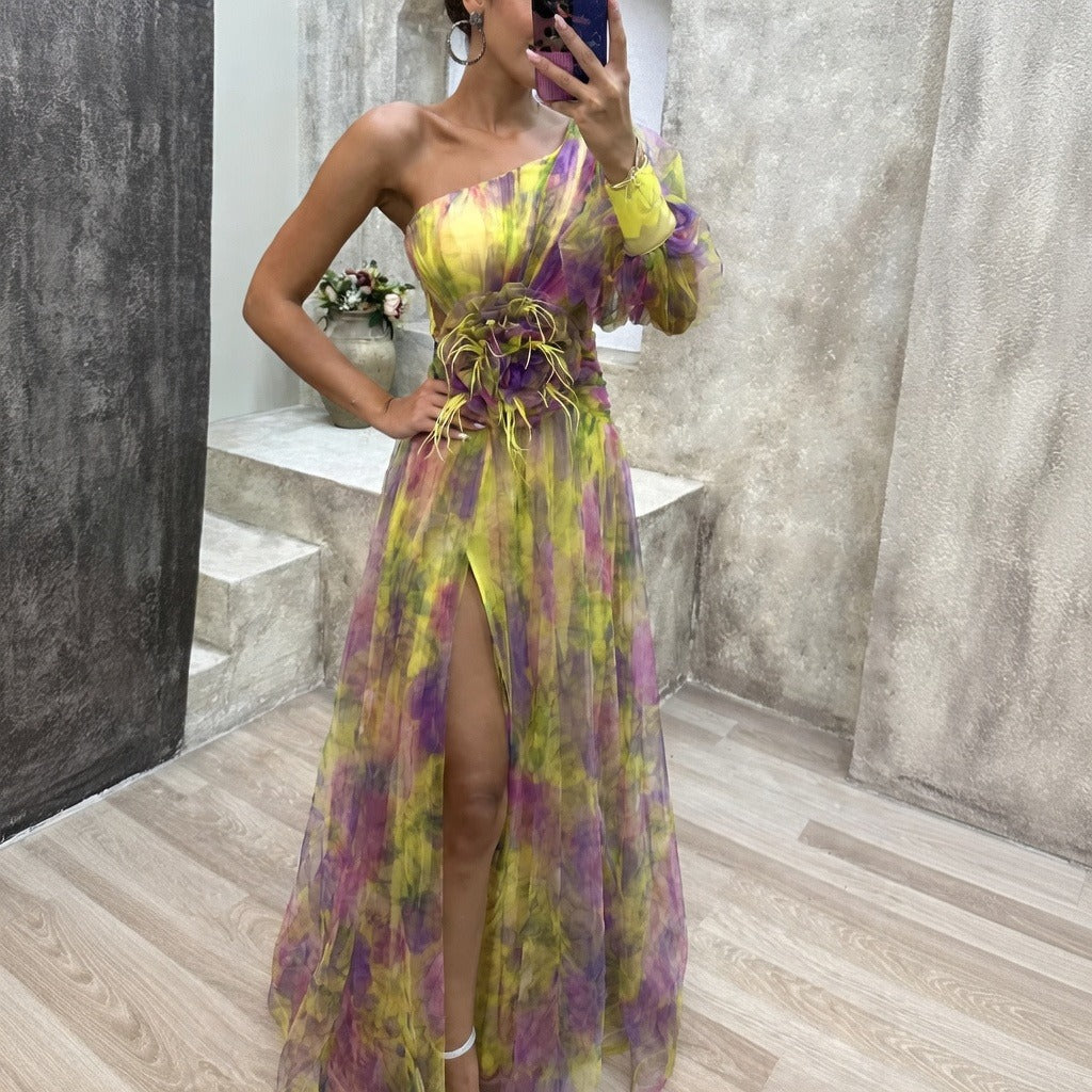 Rowe - Robe Maxi Élégante à Imprimés Floraux