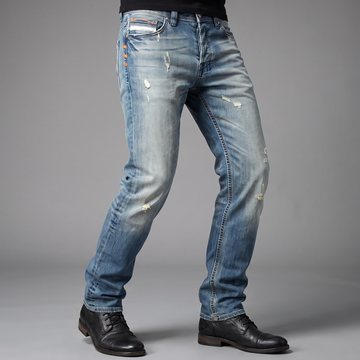 Kevin - Jeans décontractées avec déchirures pour hommes