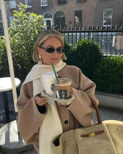 Jessy – Manteau de mi-saison beige pour femmes