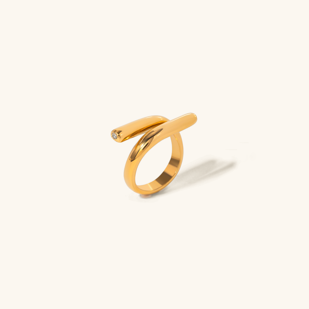 Praire - Bague en or parallèle