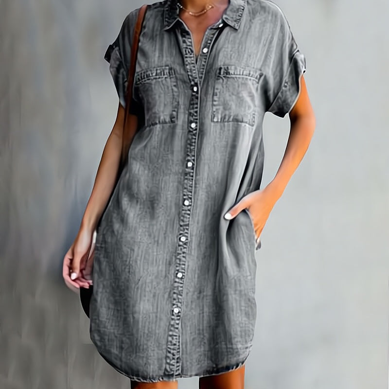 Daphné – Robe en jean chic