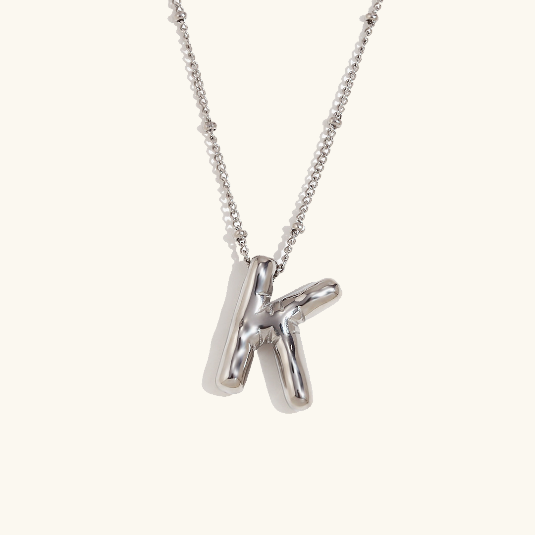 Collier initial en or Balloon