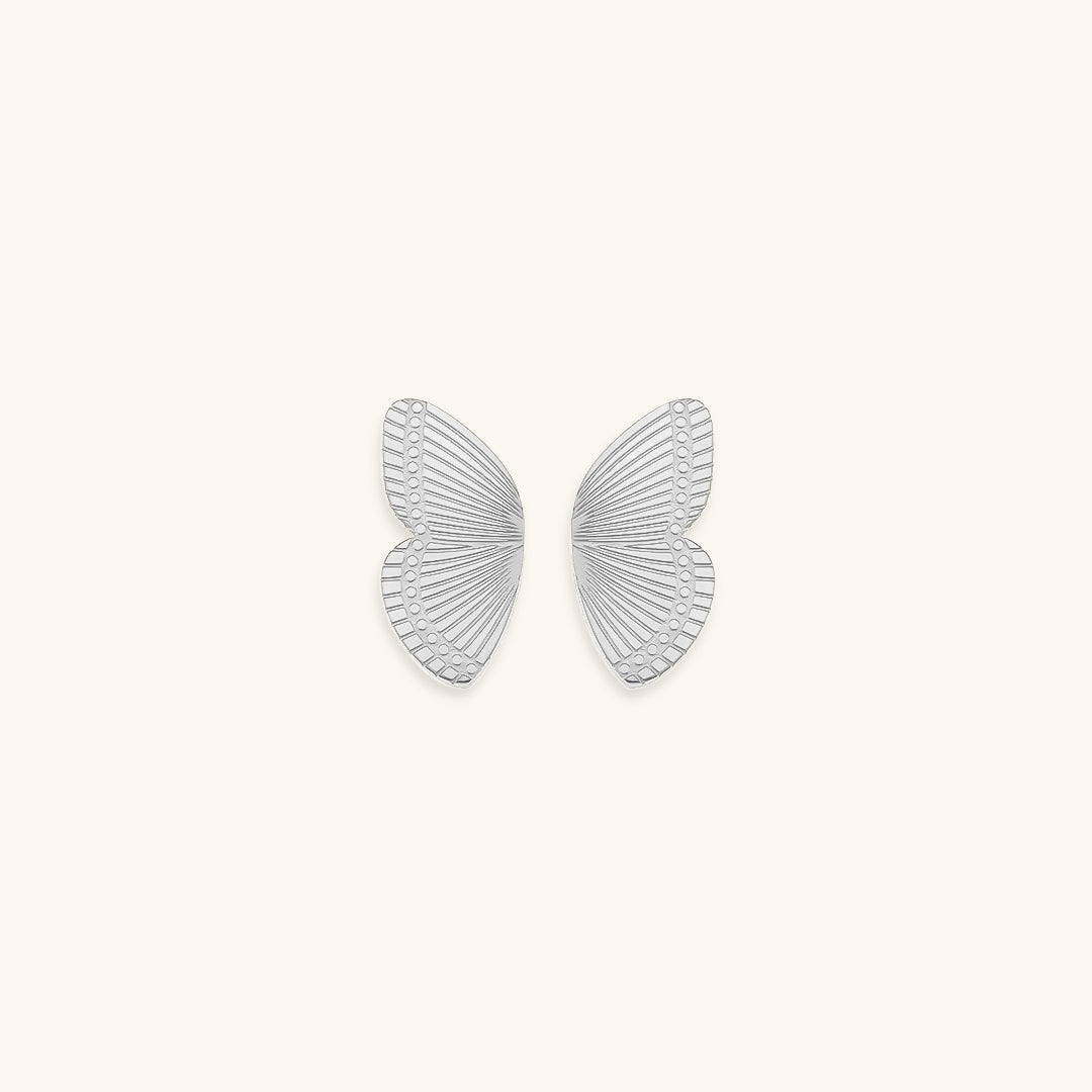 Lila - Boucles d'oreilles papillon doré